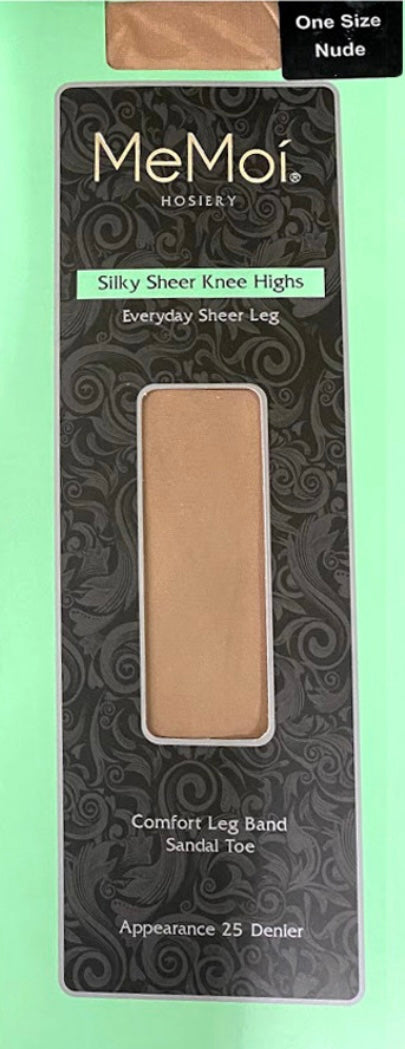 Crystal Sheer Knee High Stockings