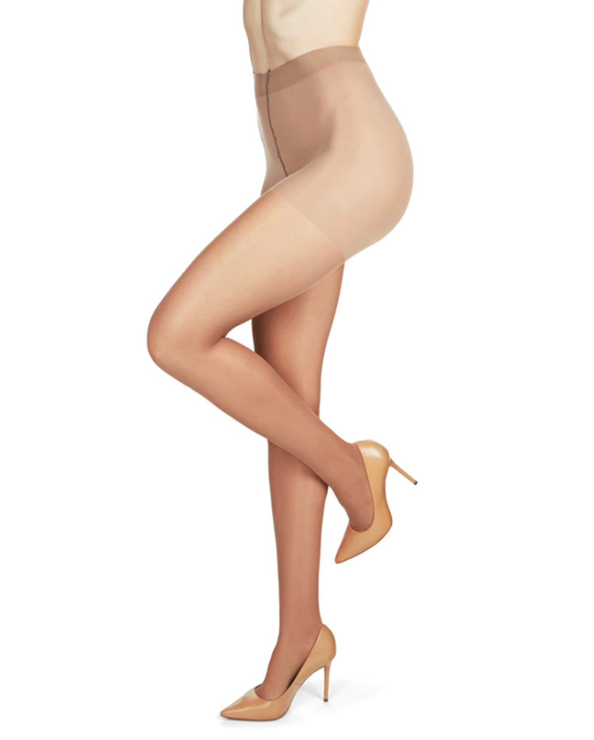 Comfort Top Satin Sheer Pantyhose 2-Pack