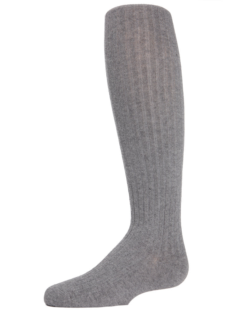 Ribbed Cotton Knee High Socks