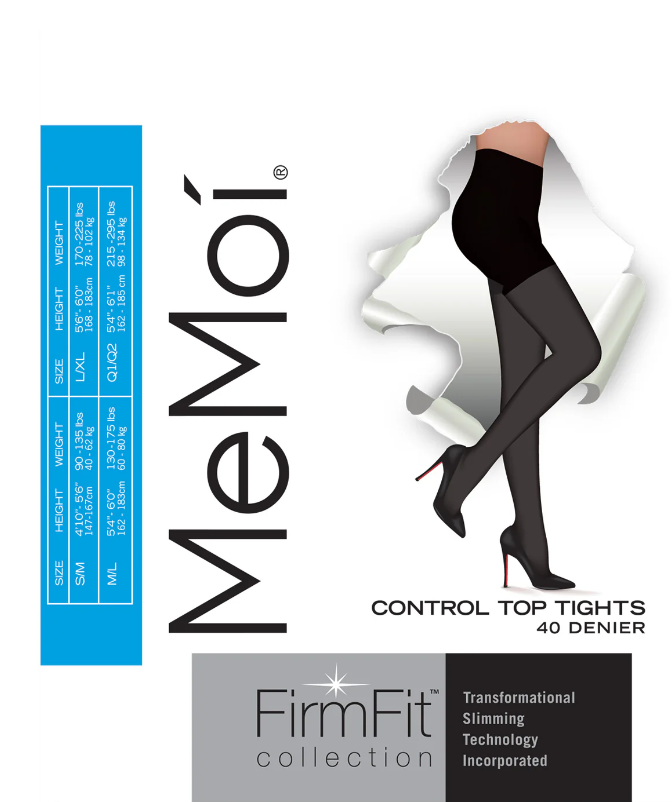 Memoi Semi-Opaque Control Top FirmFit Tights