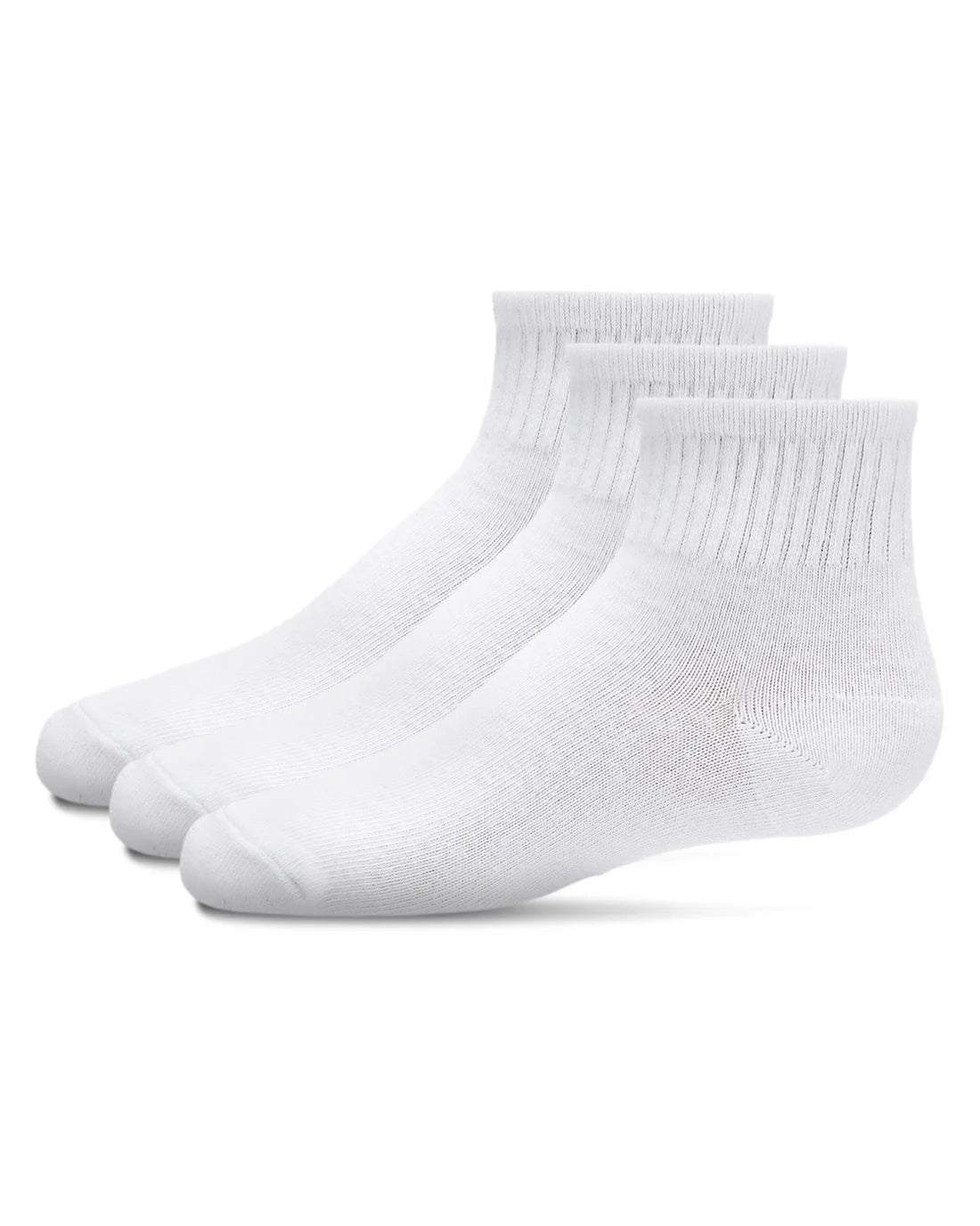 Kids' 3 Pair Pack Mid Cut Cotton Sport Socks