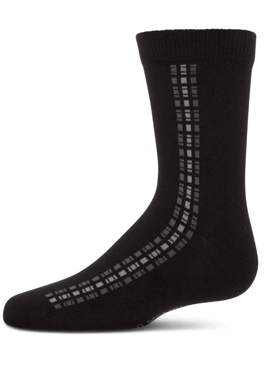 Boys' Vertical Dashed Line Crew Socks
