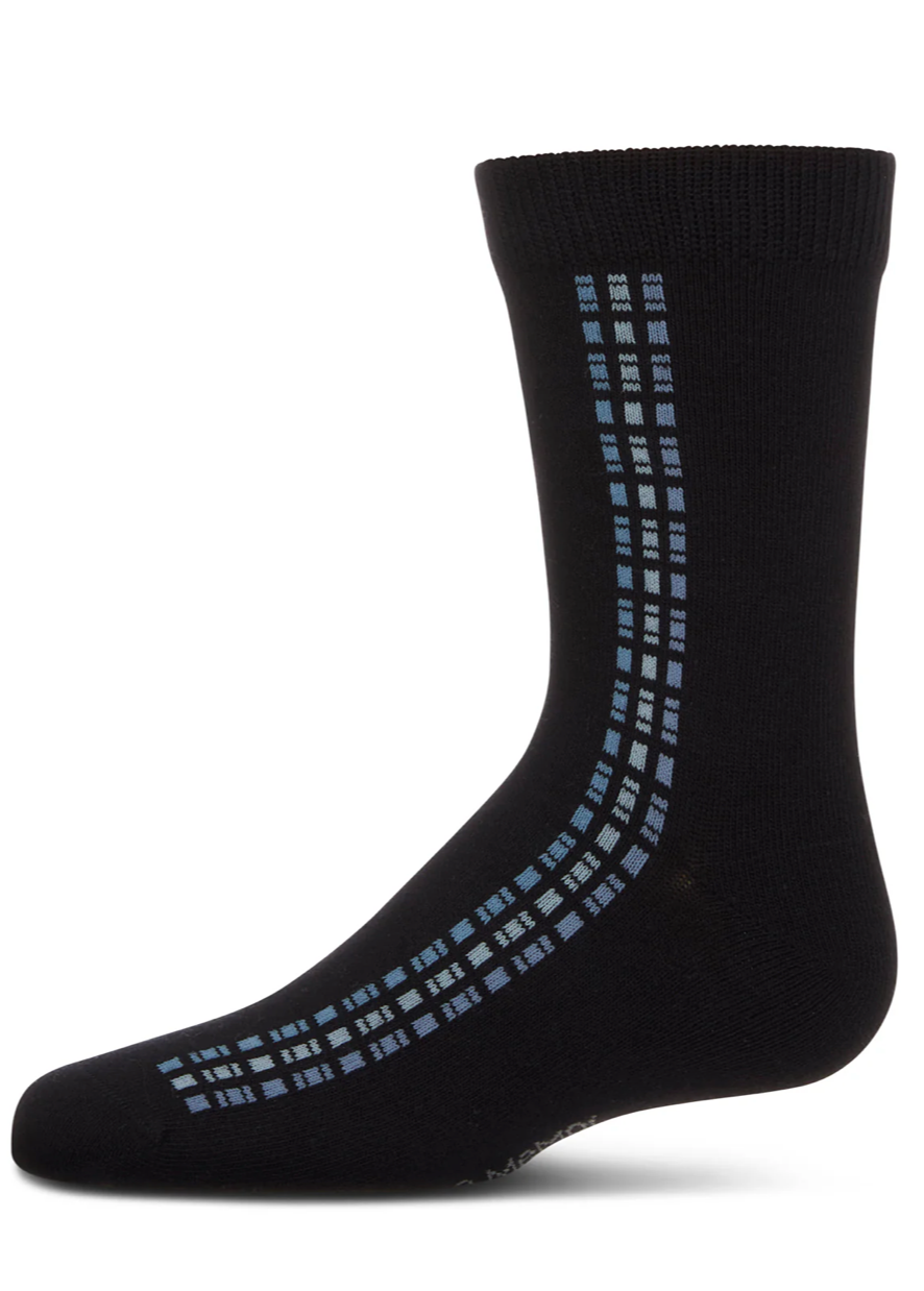 Boys' Vertical Dashed Line Crew Socks