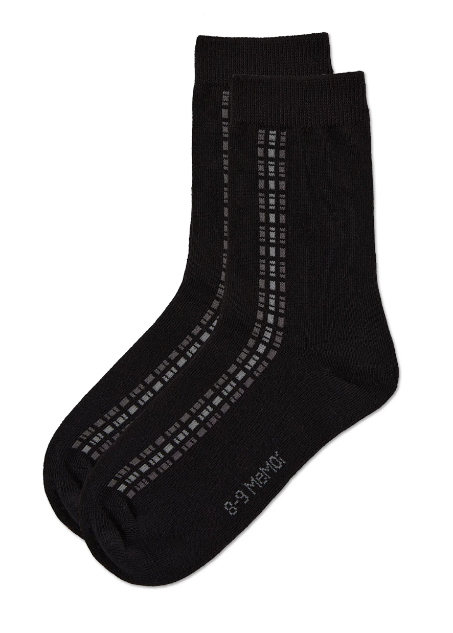 Boys' Vertical Dashed Line Crew Socks