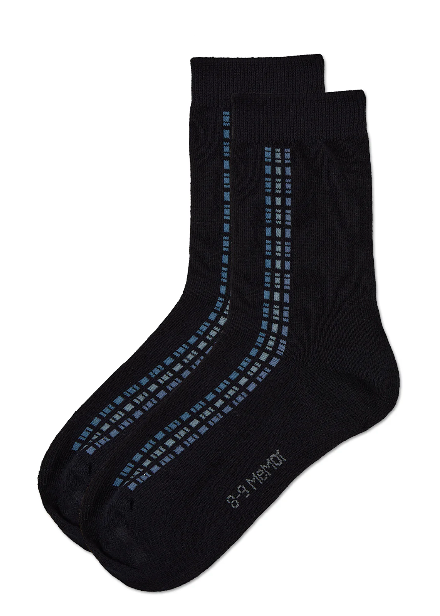 Boys' Vertical Dashed Line Crew Socks
