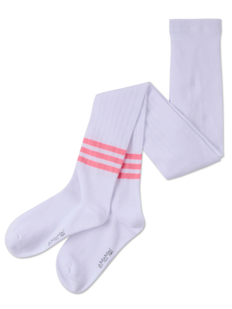 Bright Stripe Cotton Tights