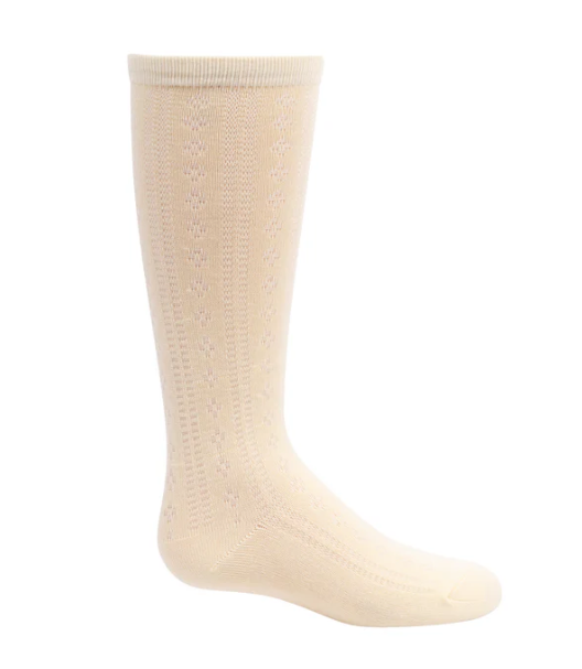 Modal Pointelle Knee Sock