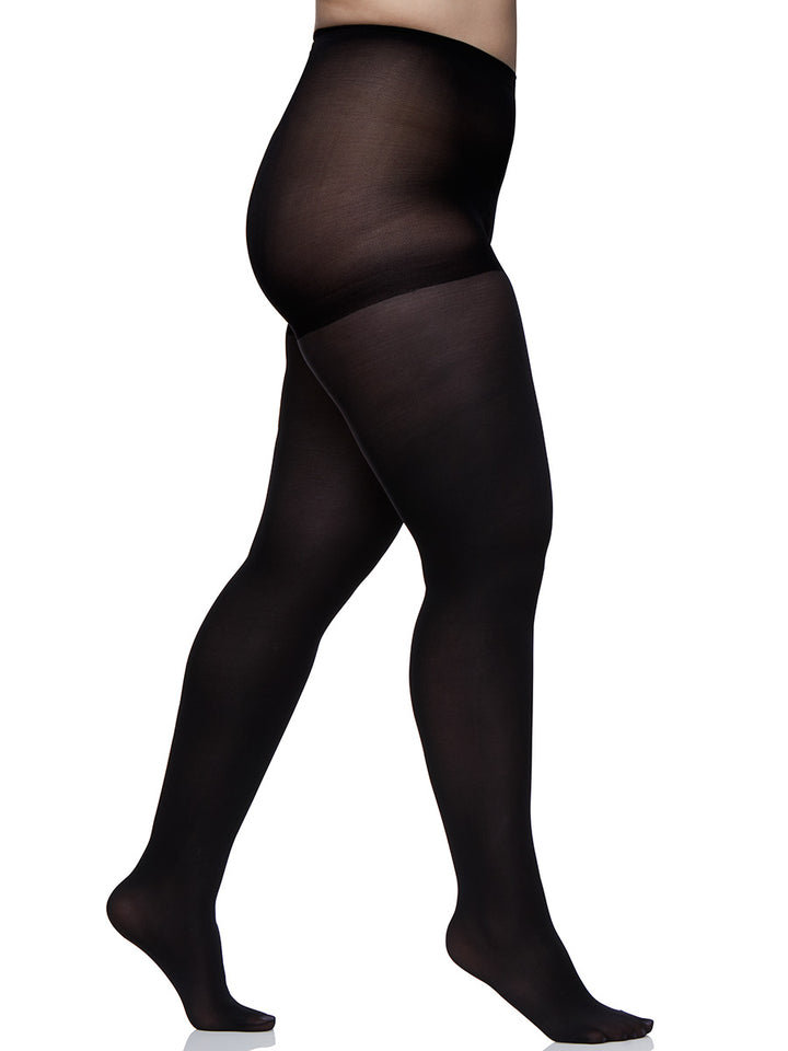 Queen Microfiber Opaque Control Top Tights