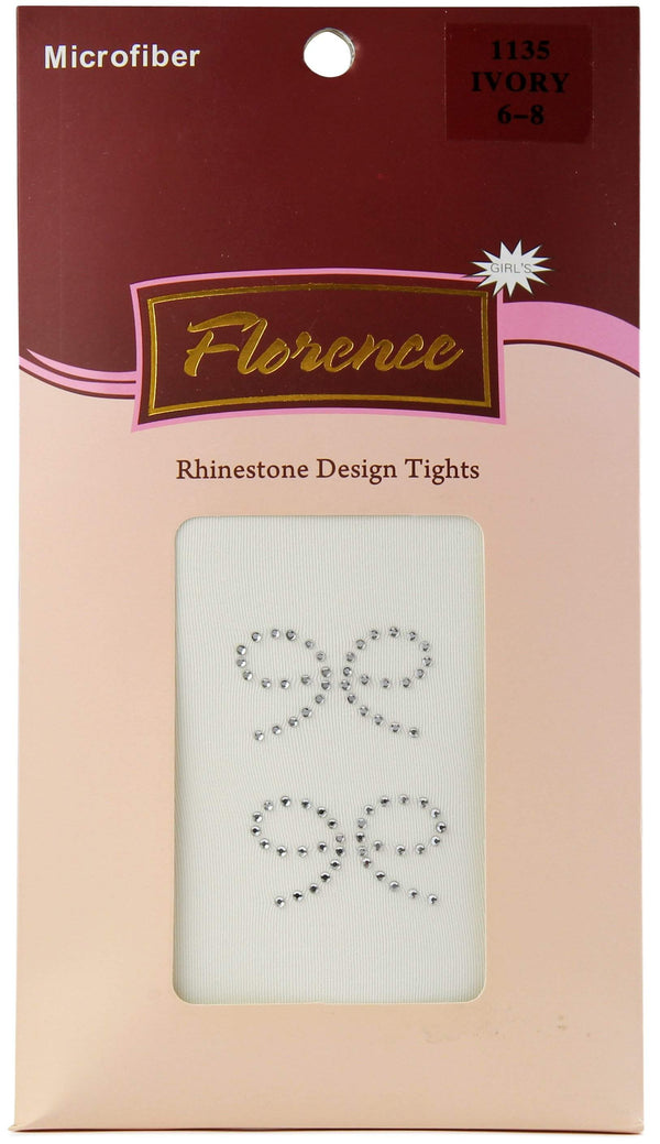 Girls Rhinestone Design Tights