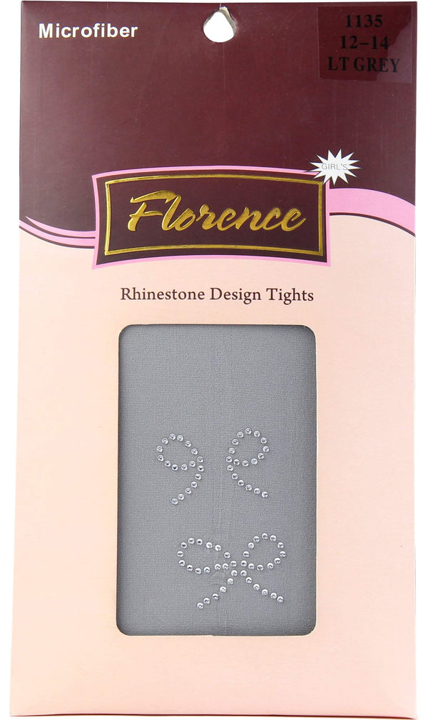 Girls Rhinestone Design Tights