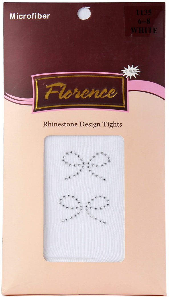 Girls Rhinestone Design Tights