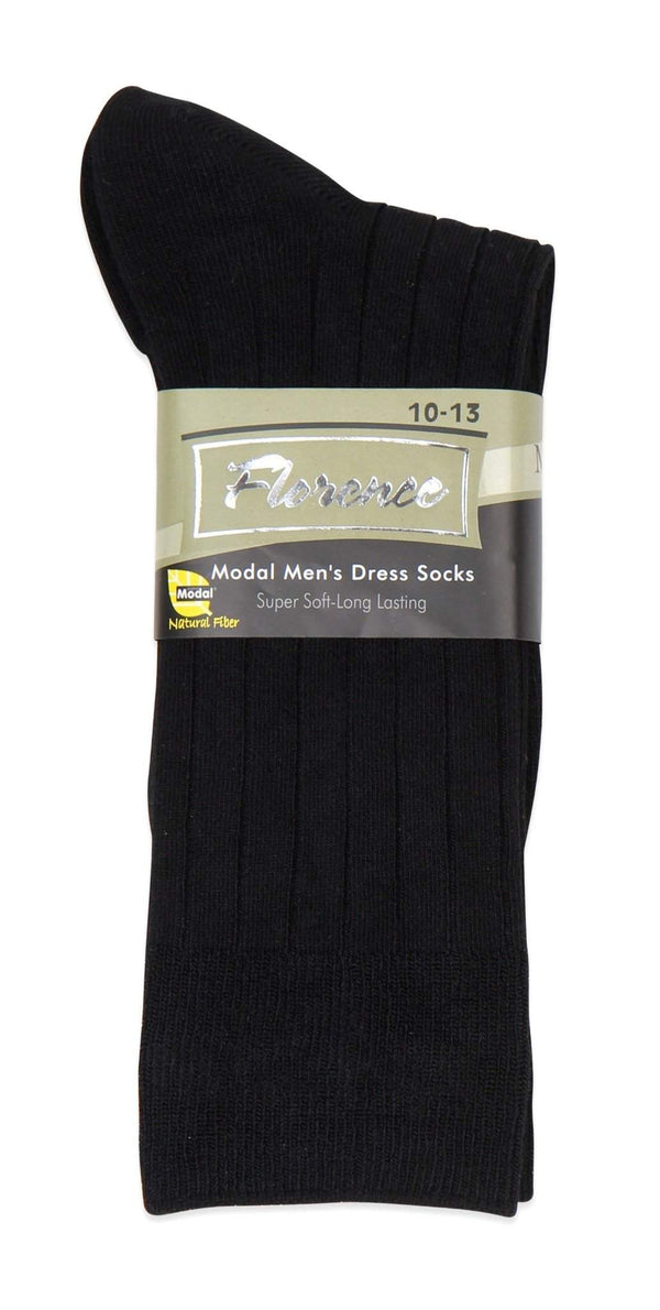 Mens Florence Modal Dress Sock - wide ribbed