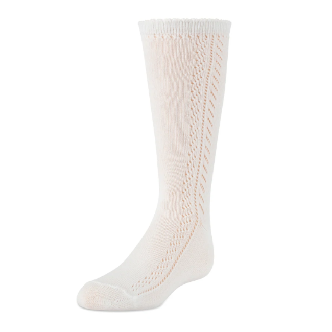 Girls Crochet Knee Socks