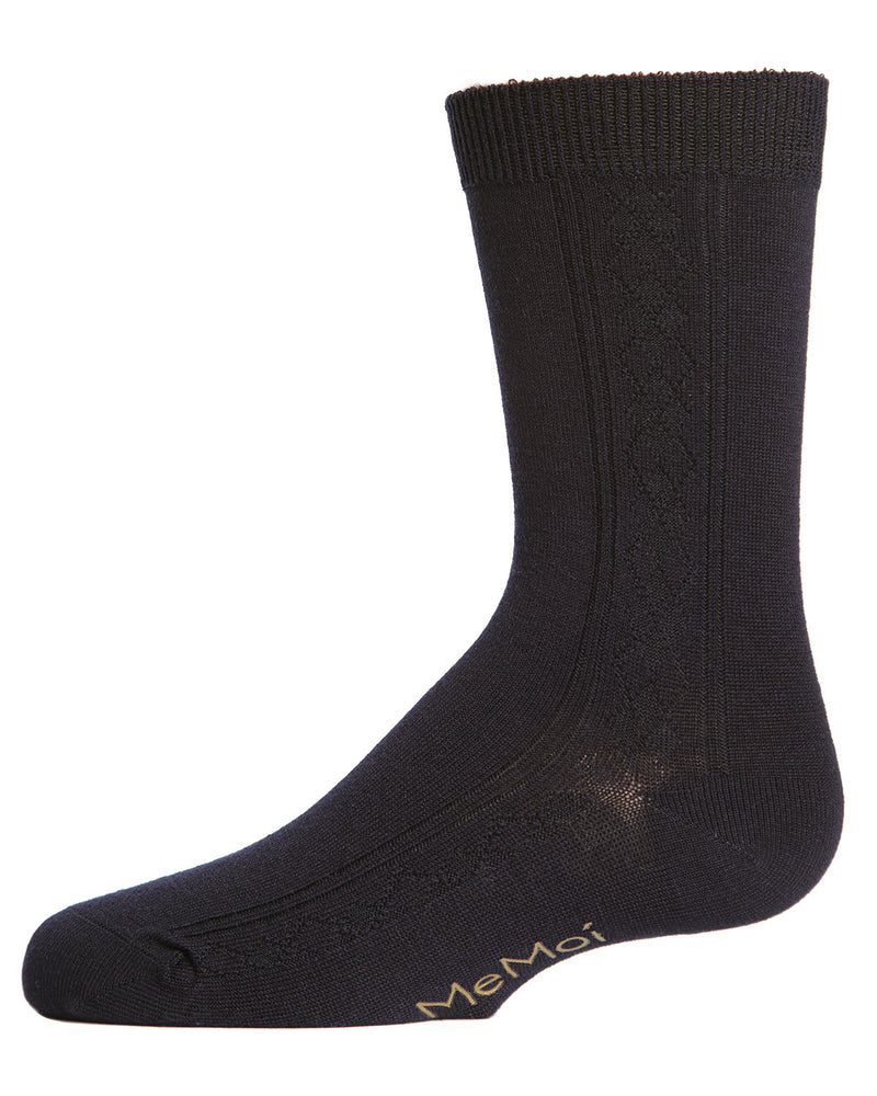 Boys Clocking Argyle Dress Crew Socks