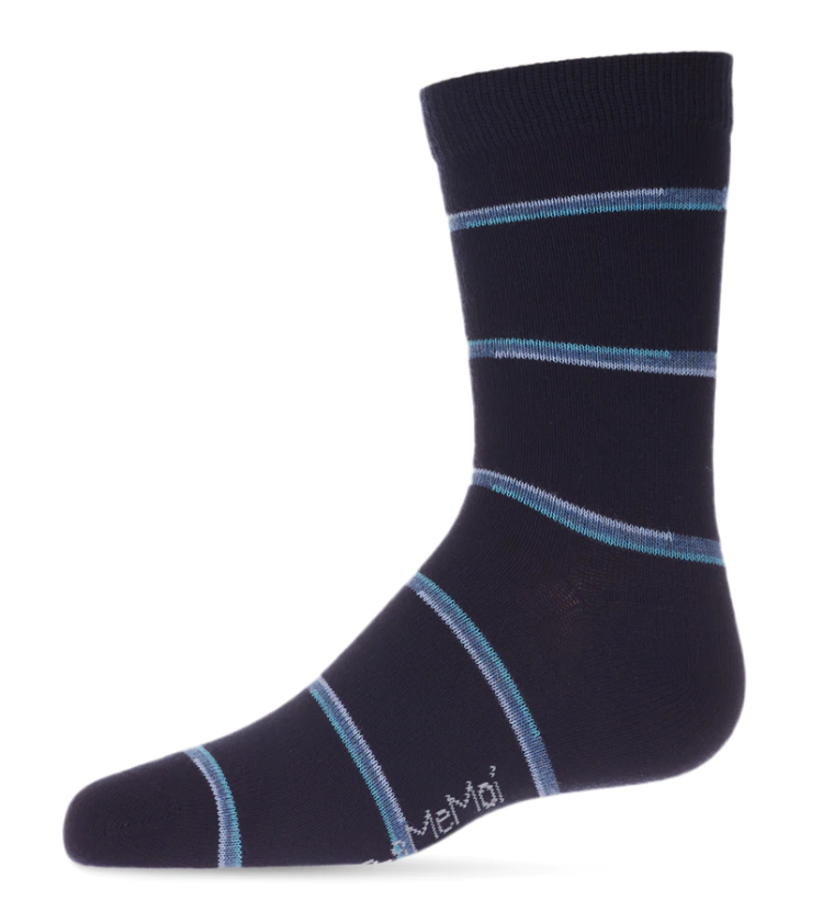 Boys Spacedye Stripe Crew Socks