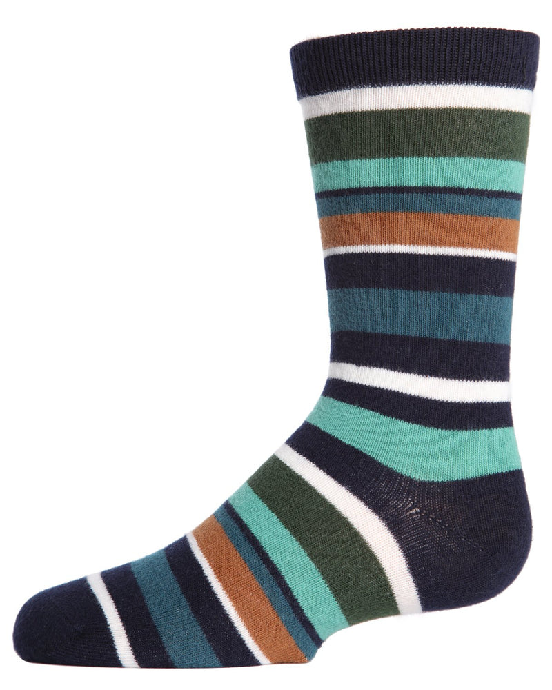 Bright Stripes Boys Crew Socks