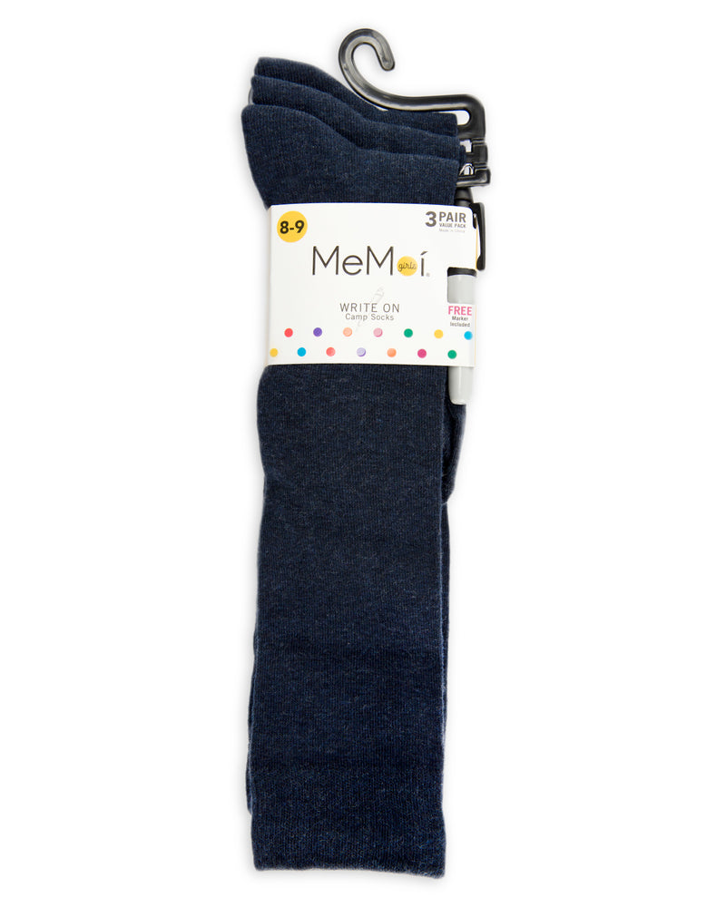 Write On Camp Kids Knee High Socks 3-Pack