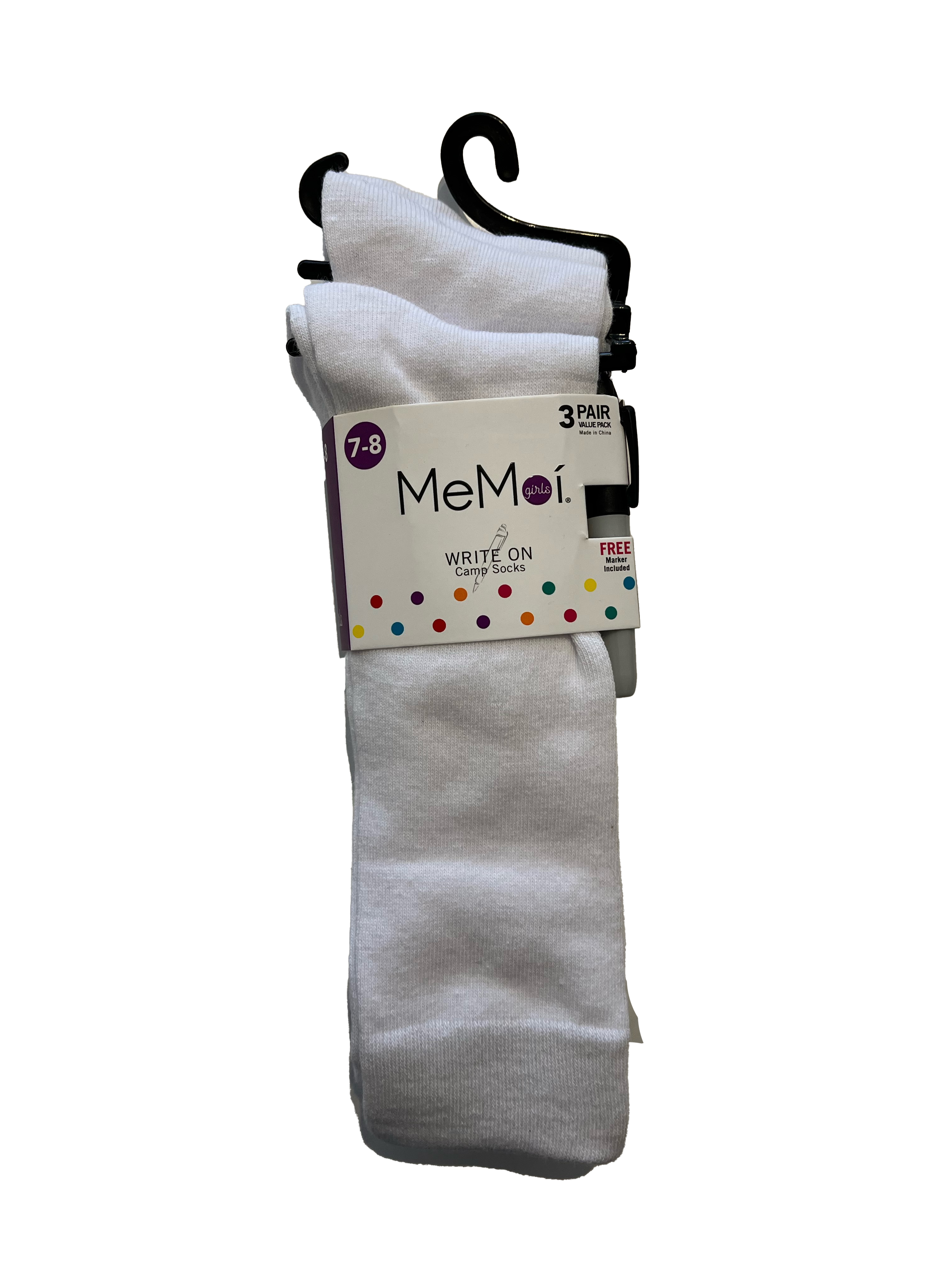 Write On Camp Kids Knee High Socks 3-Pack