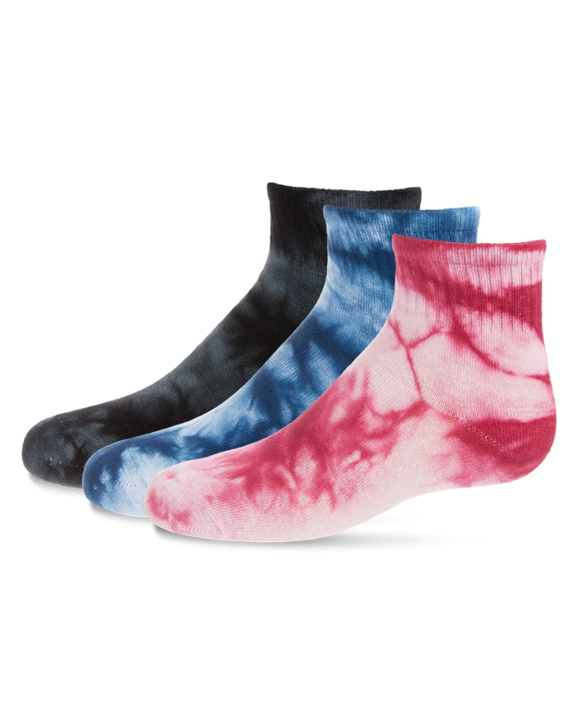 Tie Dye Ankle Socks - 3 Pack