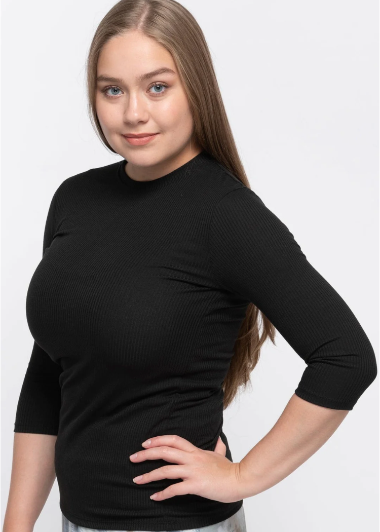 Ladies Rib Basic Tee