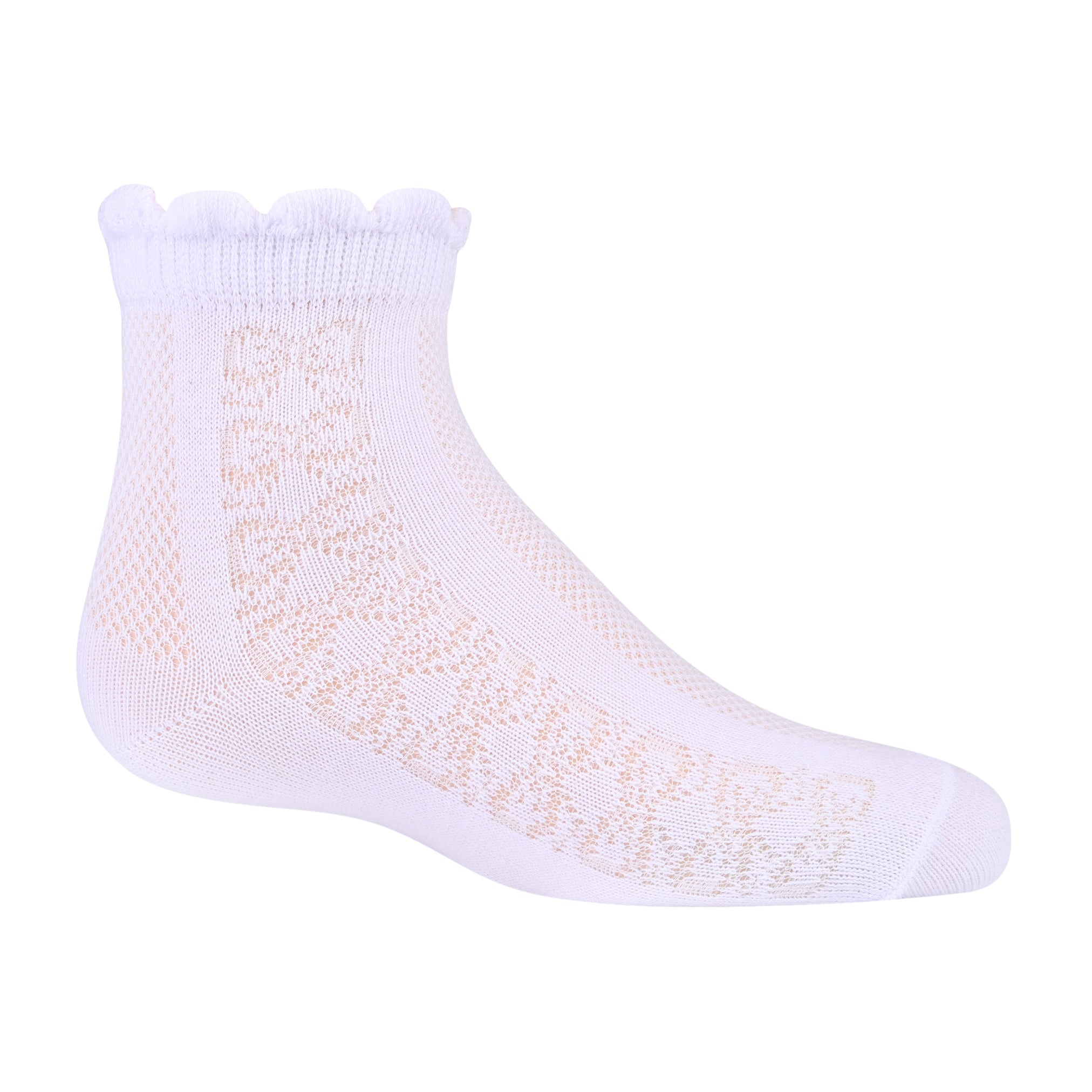 Girls Textured Bow Ankle Socks