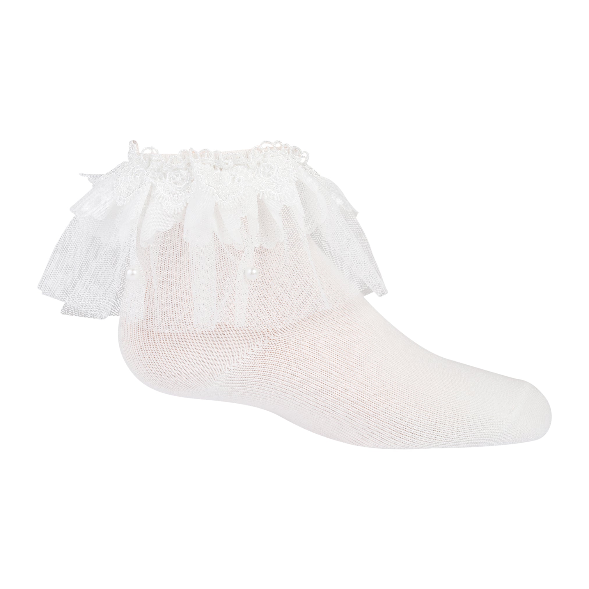 Girls Ruffled Up Ankle Socks