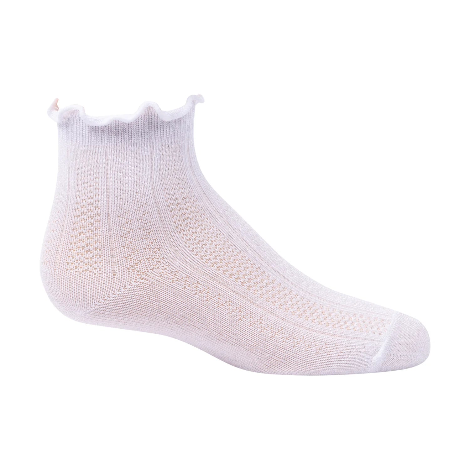 Pattern Scalloped Edge Modal Ankle