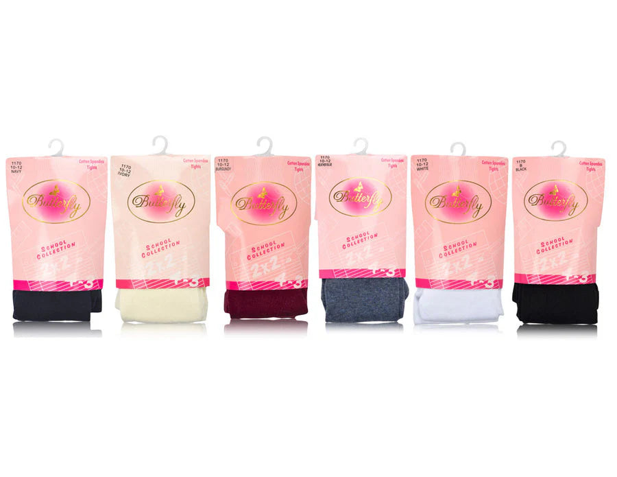 Girls / Teens Cotton Spandex Tights - Flat