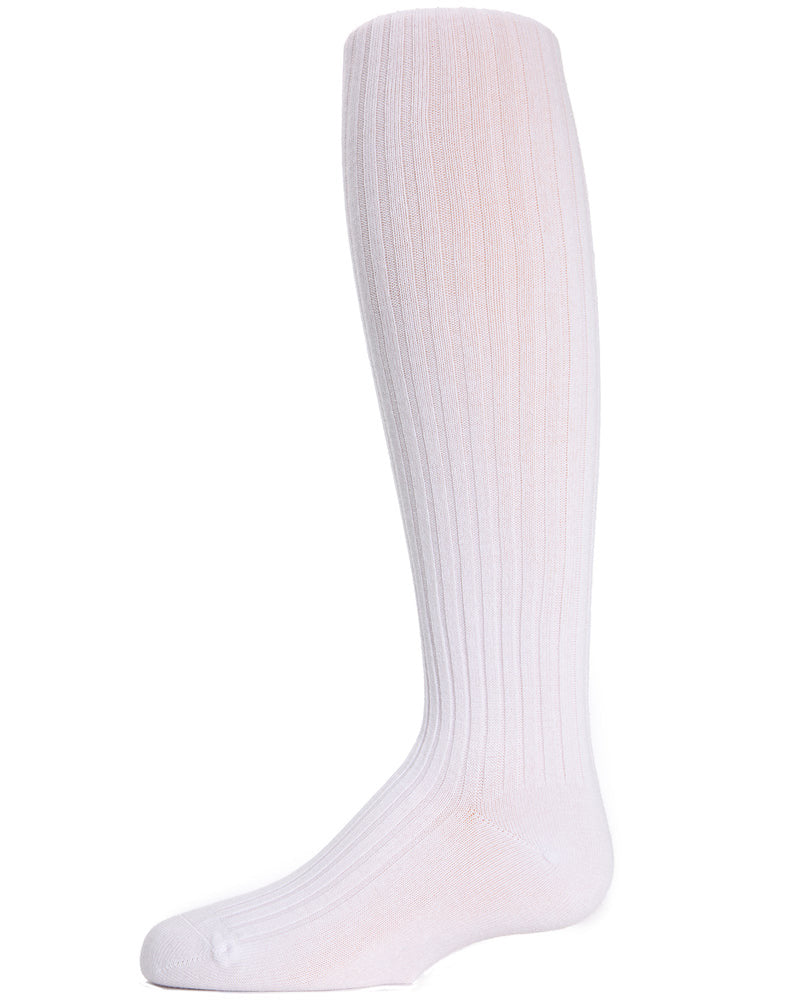 Ribbed Cotton Knee High Socks