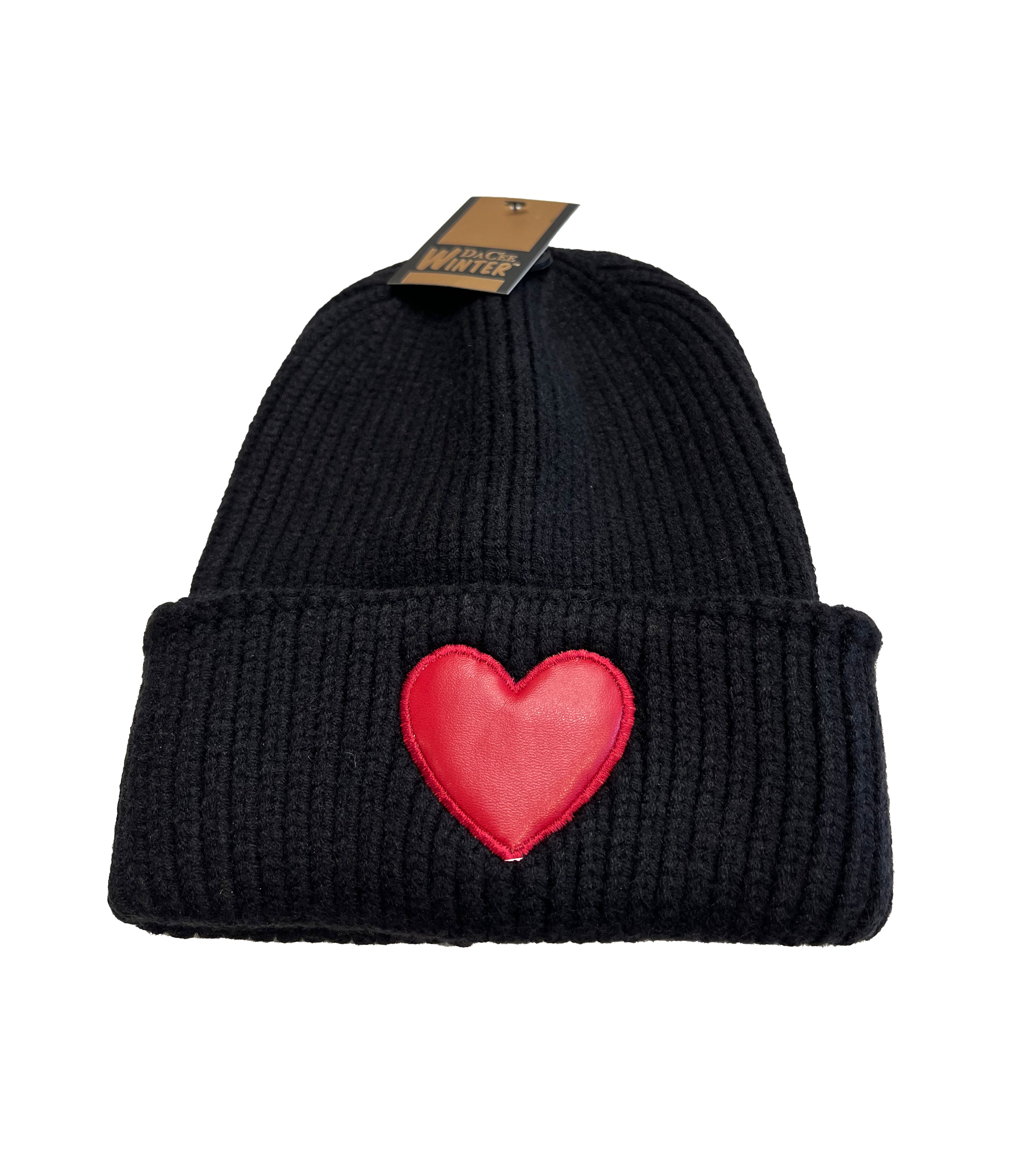 Dacee Leather Heart Hat