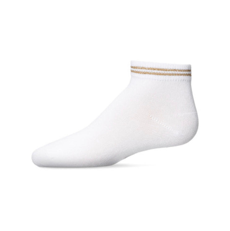 Girls Zag Lurex Anklet Socks